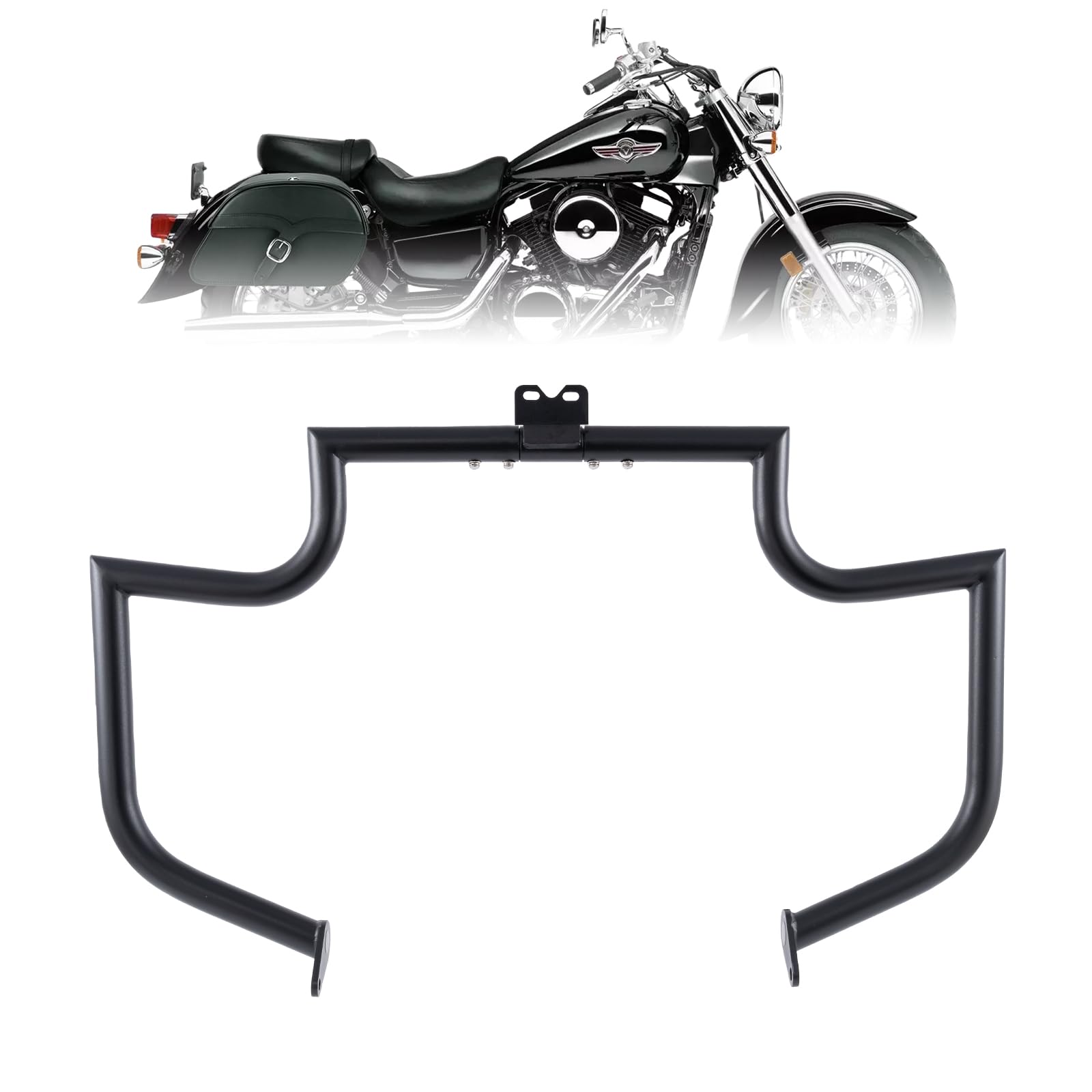 Kinglemc Crash Bar Engine Guard Highway Freeway Bar for Kawasaki Vulcan Mean Streak VN1500 VN1500P VN1600 VN1600B VN1600 2002-2006 and Suzuki VZ1600