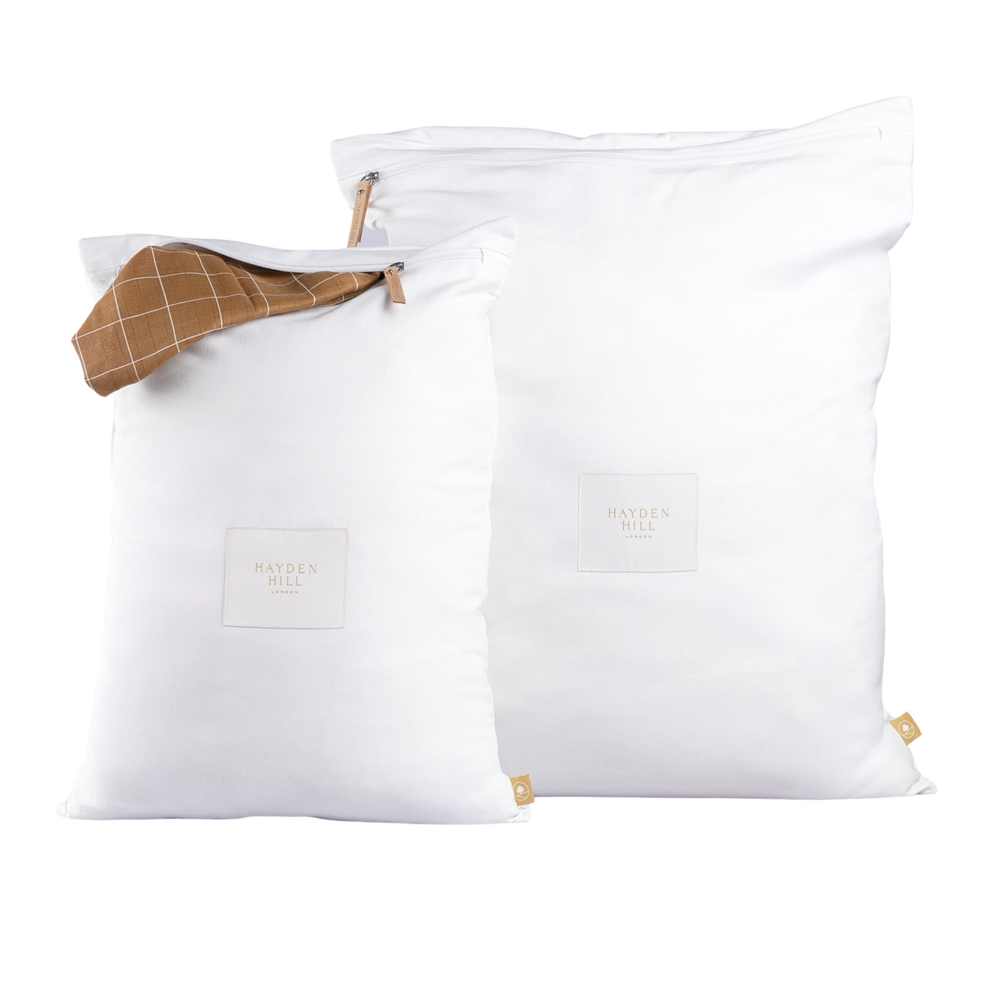 Lot de 2 sacs à linge blanc de qualité supérieure pour textile délicat