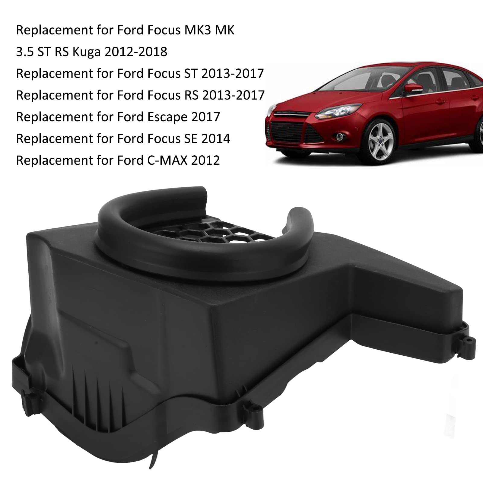 Boîtier de Filtre d'Entrée d'Air à Grille Nid d'Abeille Compatible avec Focus MK3 MK3.5 ST RS Kuga Escape C-MAX