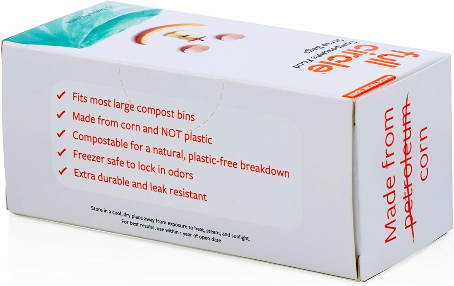 Full Circle Compostable Food Waste Bags 4 Gallon 25ct, Extra Thick image 3
