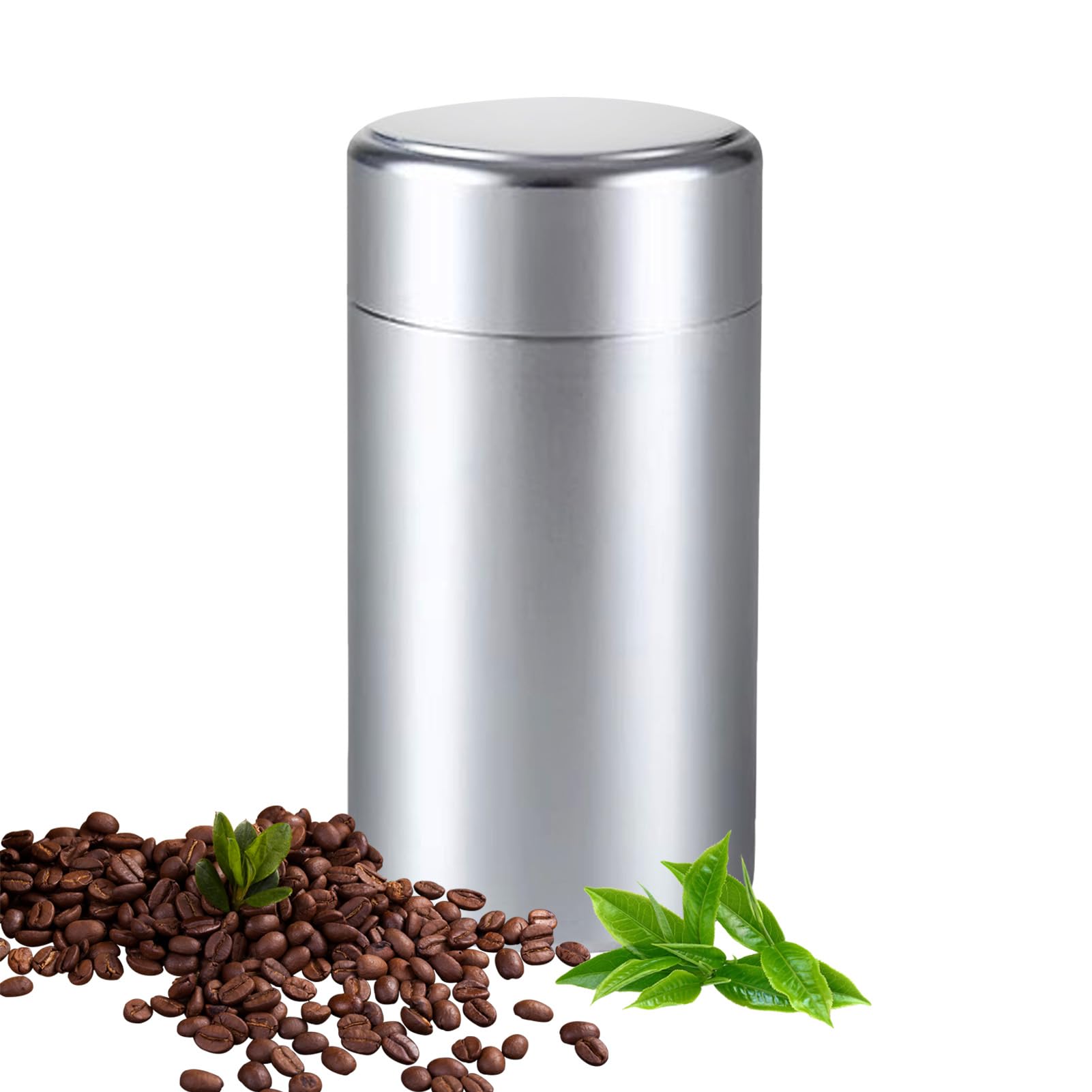4 stuks theedozen voor losse thee containers, ronde blikken doos met