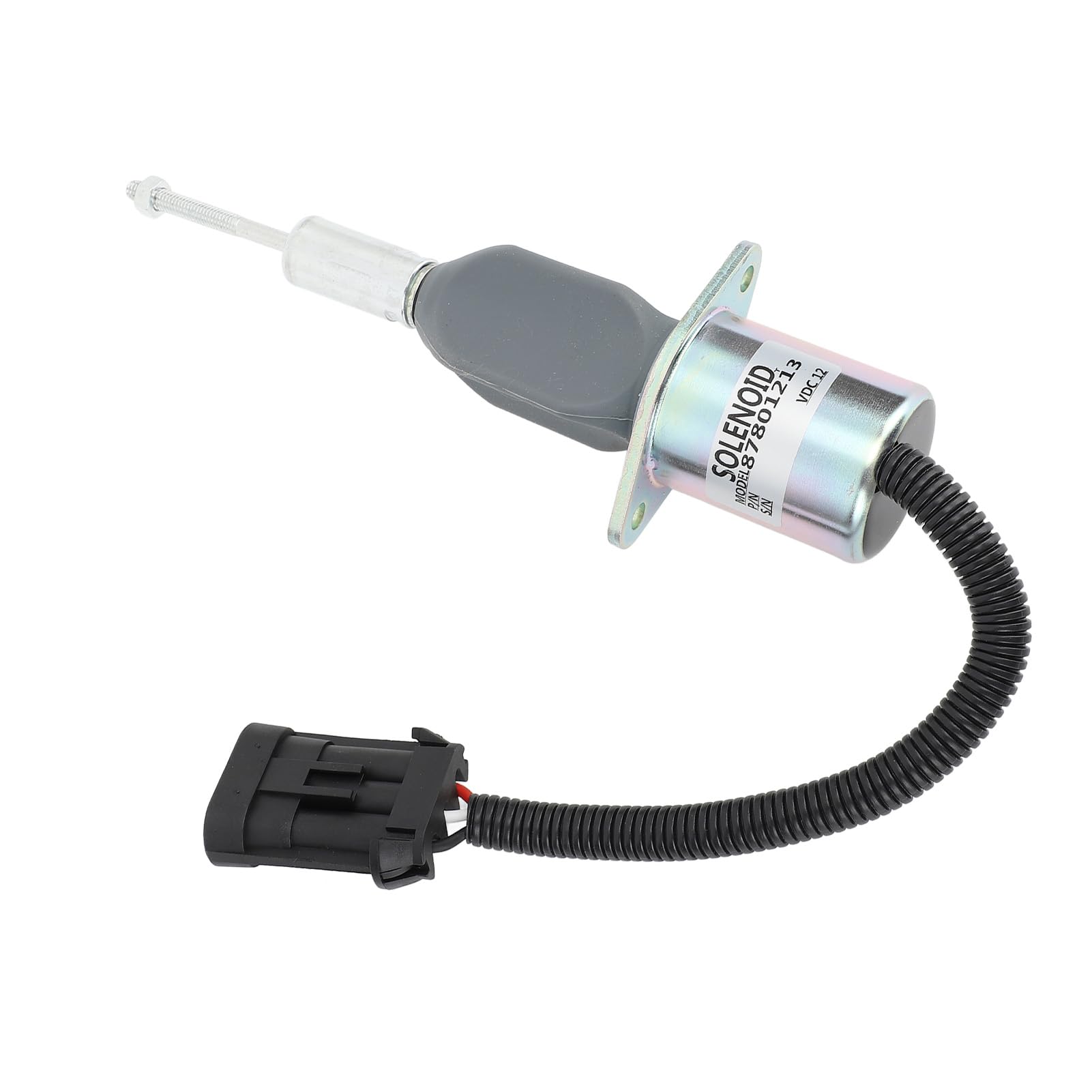 Válvula Solenoide de Cierre de Combustible de 12 V 87801213 para Motor - Solenoide de Corte de Combustible de Alta Sensibilidad para Generadores y Maquinaria