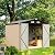 Aoxun Outdoor Storage Shed,8.1 x 5.3 FT, Garbage Can,Outdoor Metal Shed for Tool,Garden,Bike, Brown