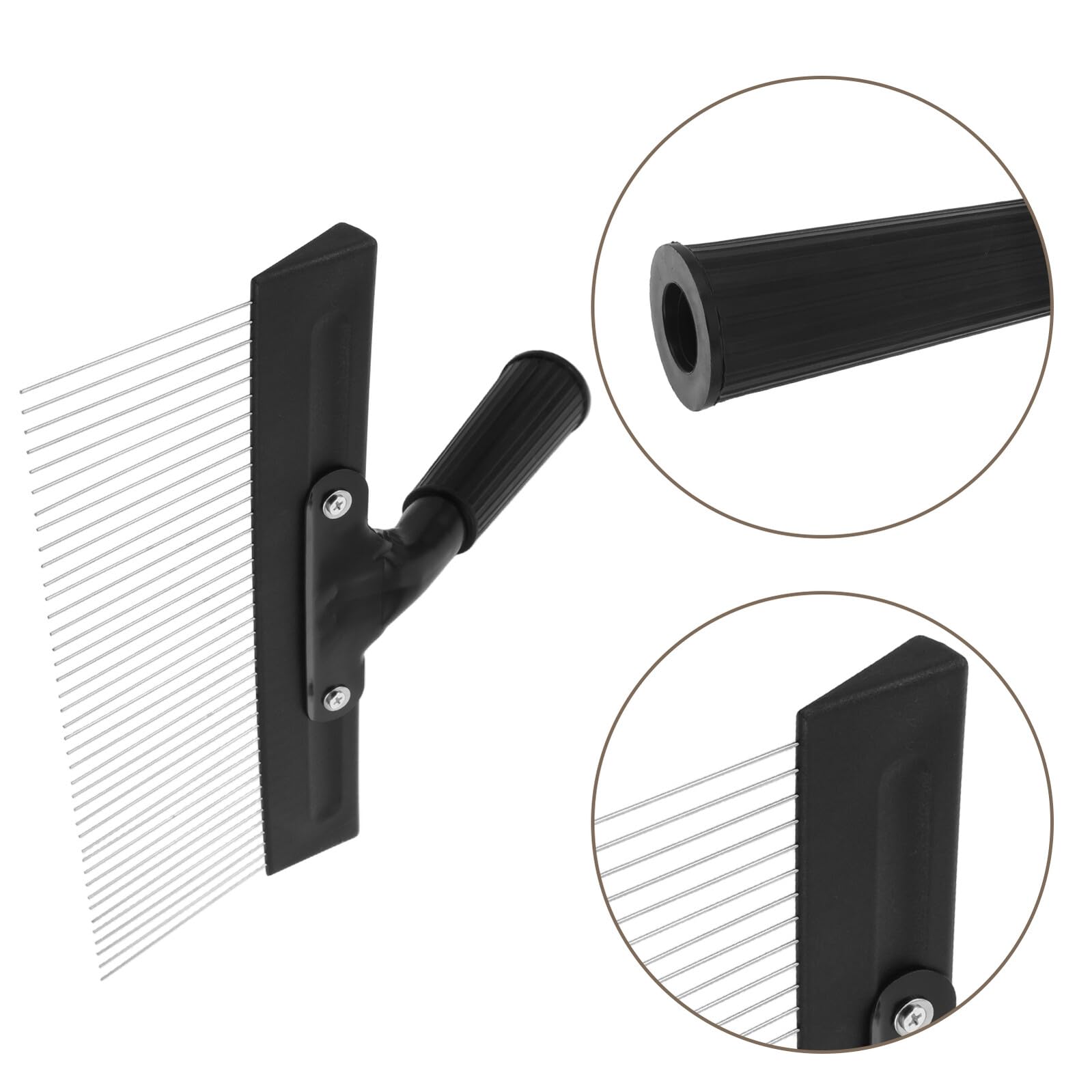 Raspador de Pintura de Acero Inoxidable Mango Ergonómico para Texturizar Paredes Herramienta para Acabados Falsos y Patrones Artísticos Peine para Yeso Decorativo 1 Pieza