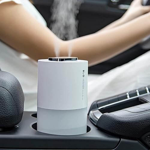 Miniatura 3 de Mini humidificador portátil de niebla fría de 13.5 fl oz, humidificador de escritorio USB para dormitorio, oficina, viajes con luz nocturna LED y