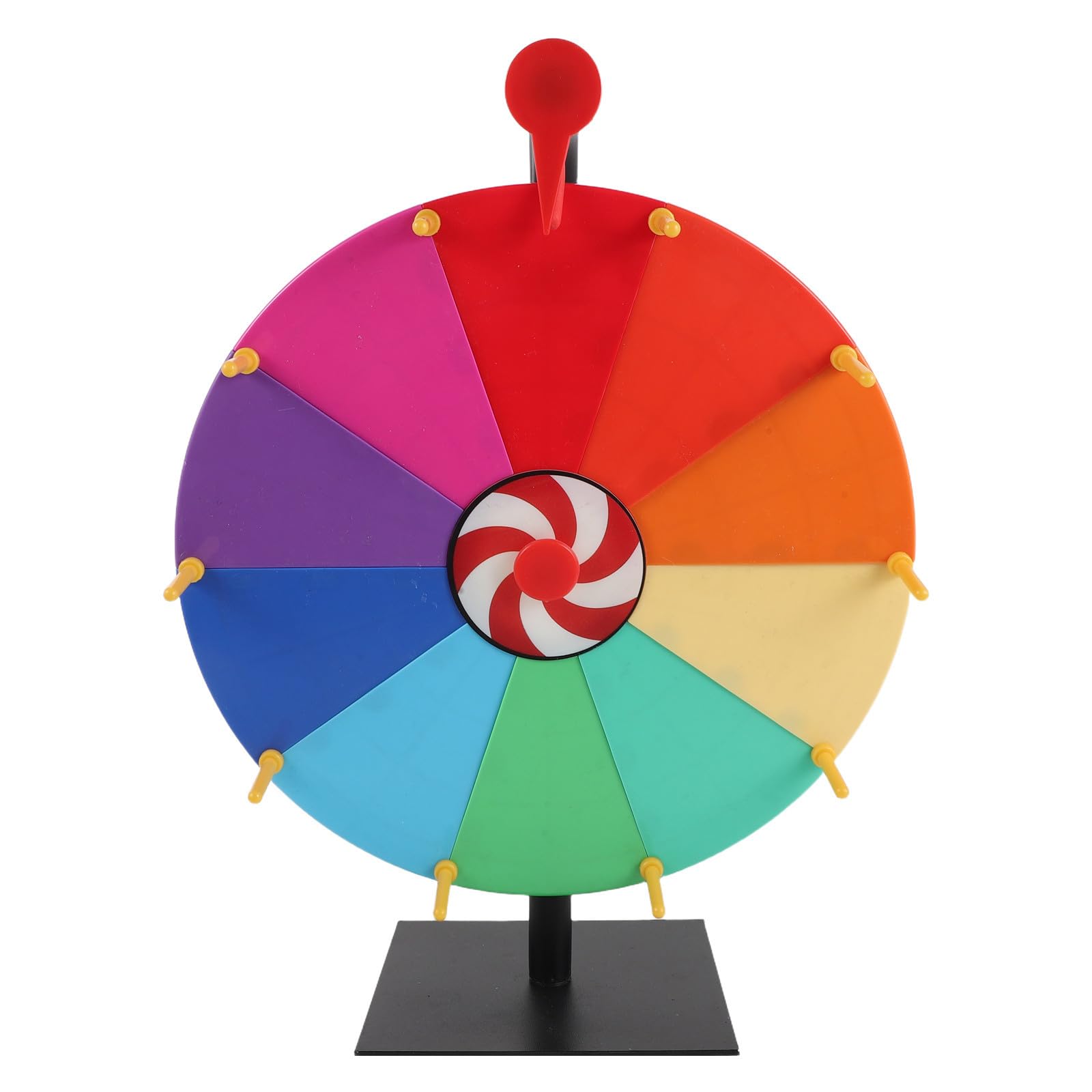 Ruota Gioco Carnevale in Plastica con Meccanismo ad Alta Precisione e 10 Slot, per Feste e Giochi da Tavolo