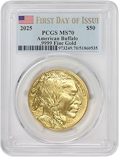 2025 W 1 oz American Gold Buffalo MS-70 First Day of Issue $50 PCGS MS70