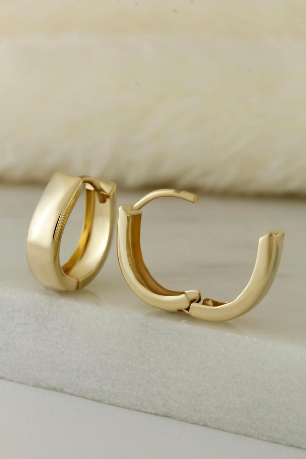 10k Solid Gold Earrings - Serena Sparkles - Image 7