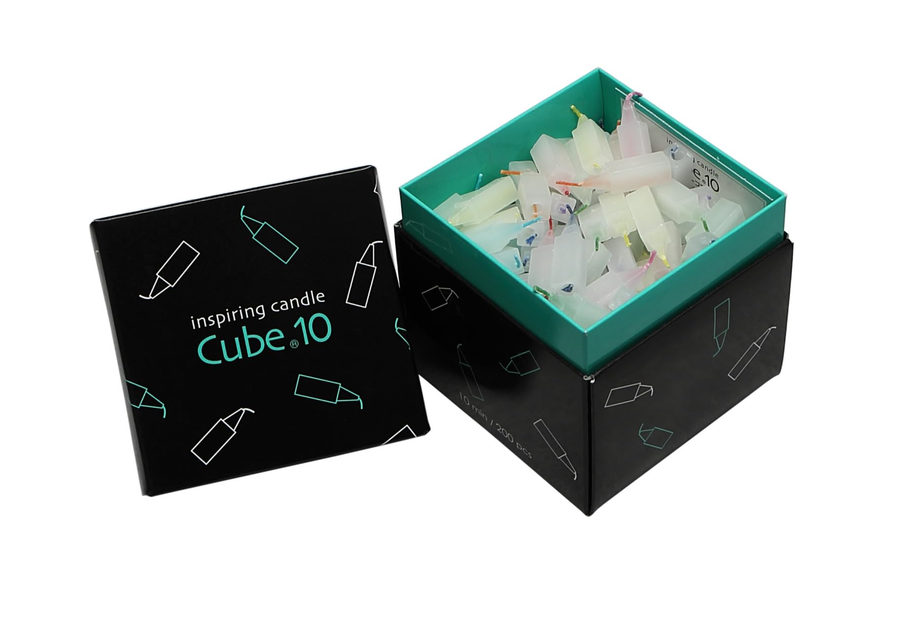 Tokai Wax, Buddhist Utensils, Silver Cube Ten, Candelabra and Mini Candle Set 300-33