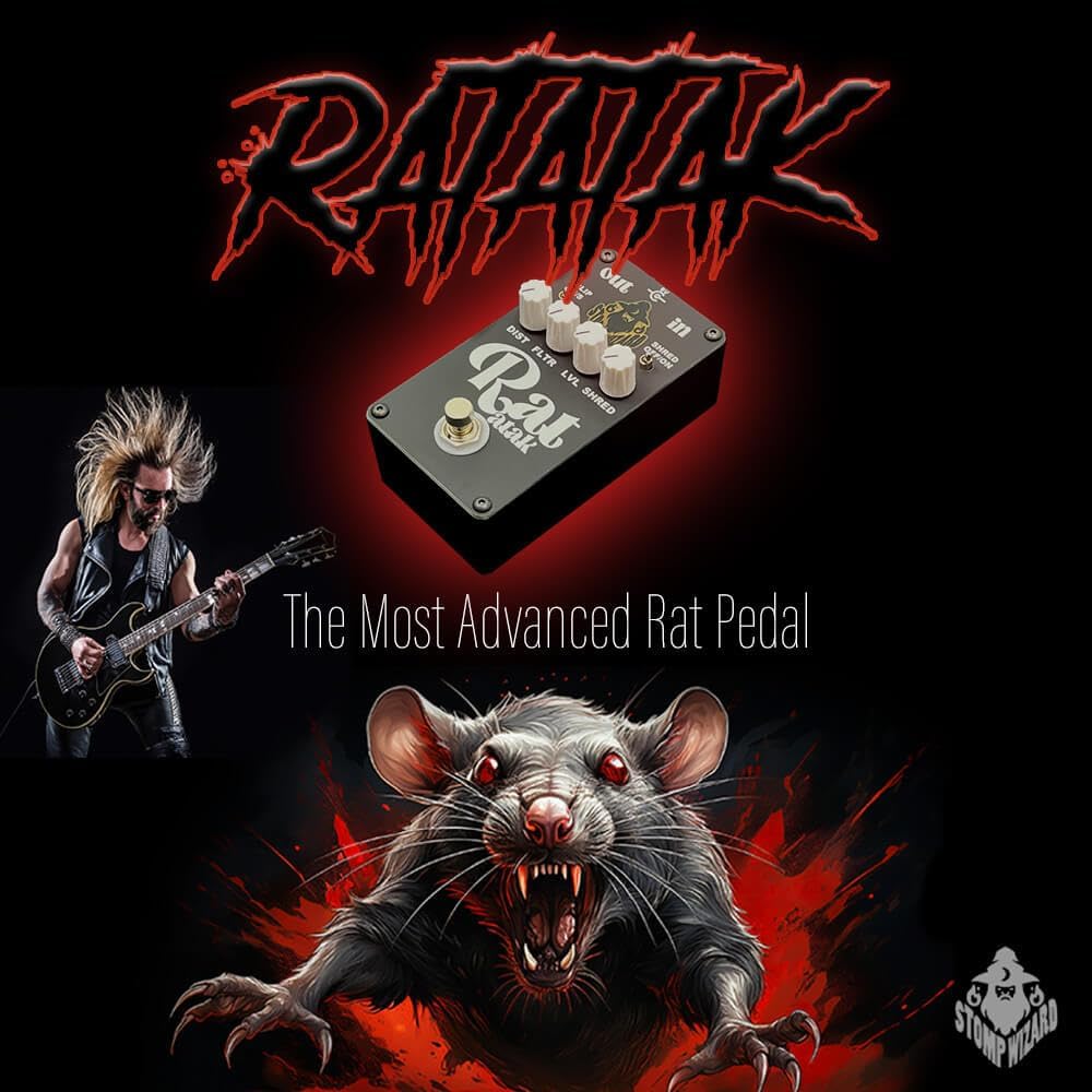 Ratatak Kit - Distortion Guitar Pedal DIY Kit (Modern 1N34A Diodes)