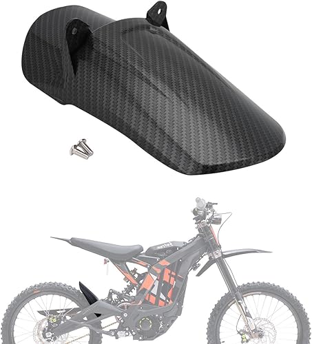 JFG RACING Sur Ron - Guardabarros trasero de plástico para Surron Sur Ron Light Bee XS Segway X260 X160 Electric Dirt Bike EBike de fibra de carbono