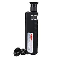 Vista 1 de Lupa de fibra óptica de mano 400x microscopio de inspección óptica de fibra LED Iluminación antideslizante caucho 0.098 in SC/FC/ST/0.049 in LC