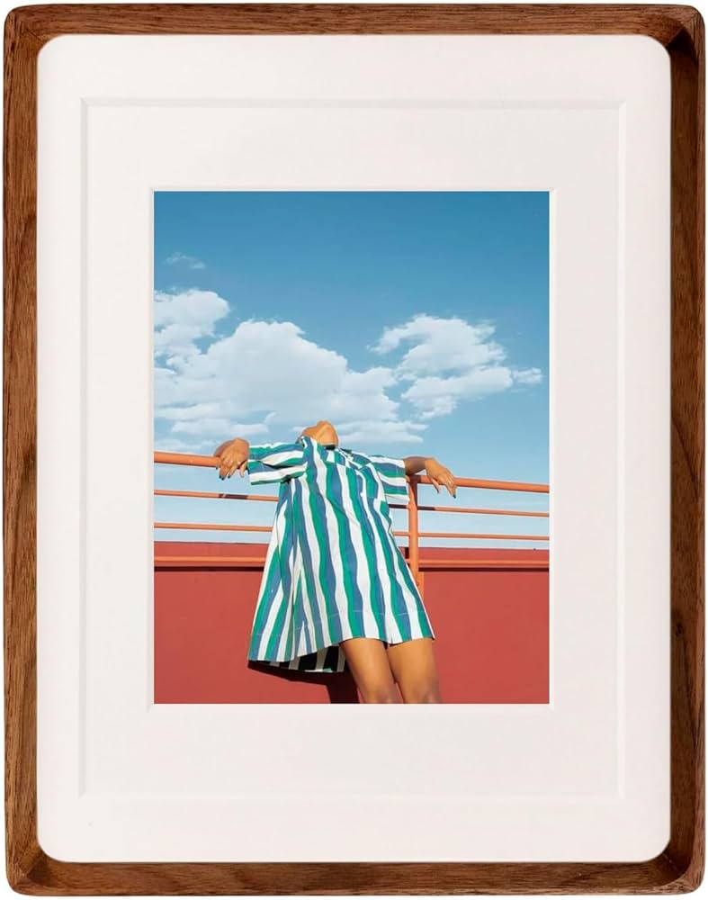 Amazon.com - FLECHAZO 8x10 Picture Frame Wood with 5x7 and 6x8 Mat