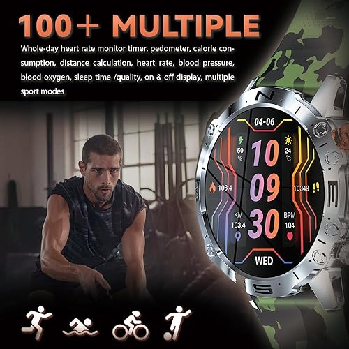 Miniatura 3 de Smart Watch for Men Women, 1.43" AMOLED HD-Display (AnswerMake Call)Fitness Tracker with Heart Rate Blood Oxygen Monitor, 40Days Long Battery for