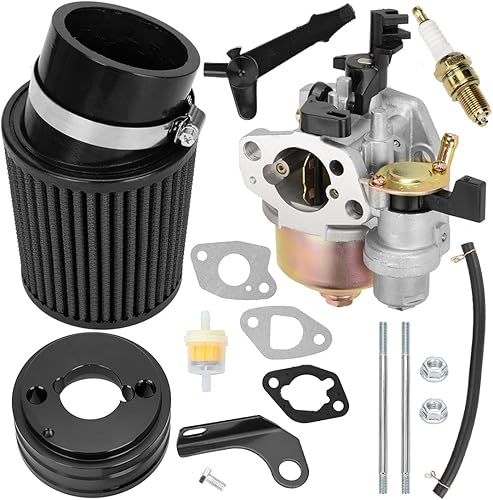 FVRITO - Carburador de alto rendimiento mejorado, kit adaptador de filtro de aire para Predator 212cc 196cc 6.5hp ct200u-ex bt200x KT196 ct100x