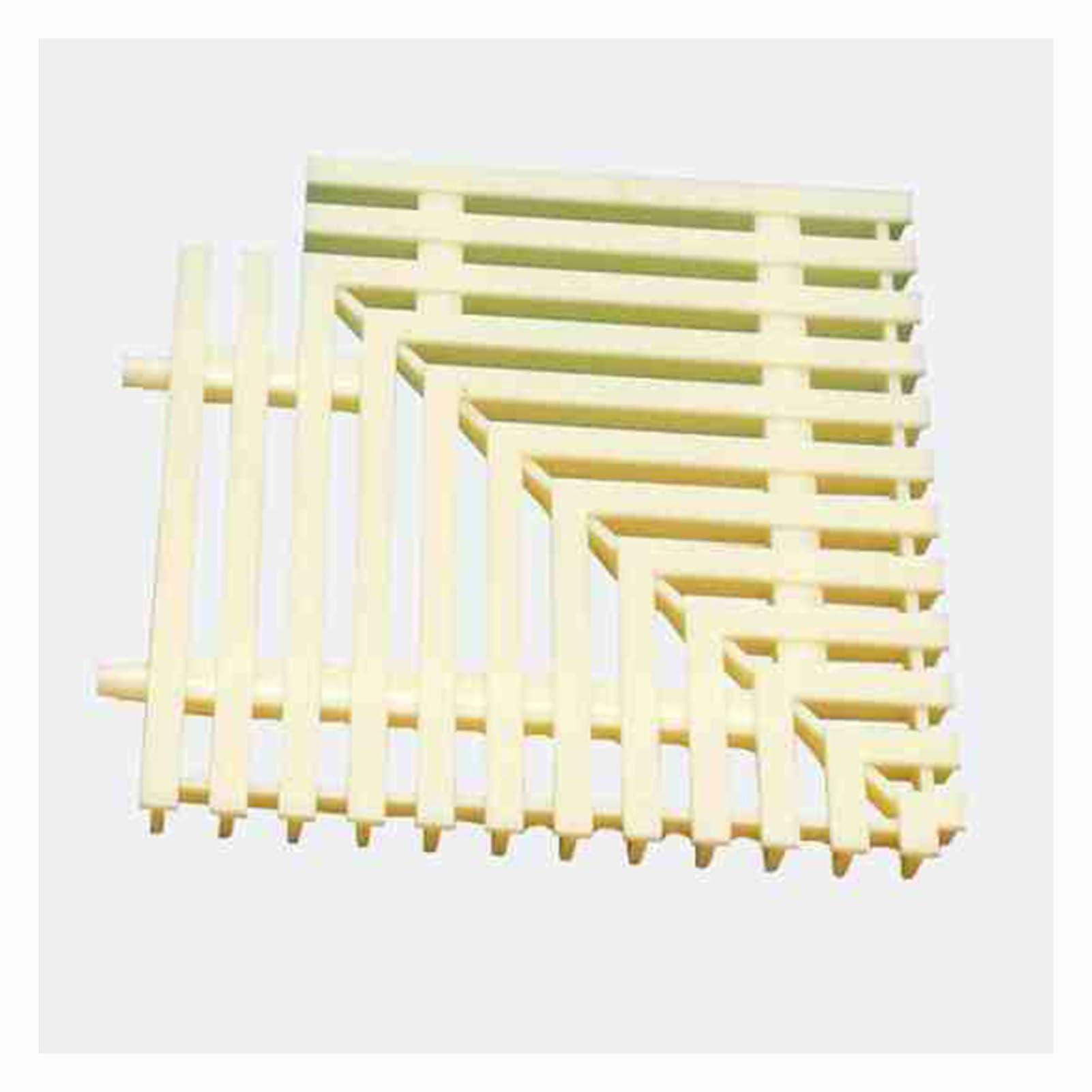 Grille de drainage piscine hors sol anti stagnation eau pour coin terrasse