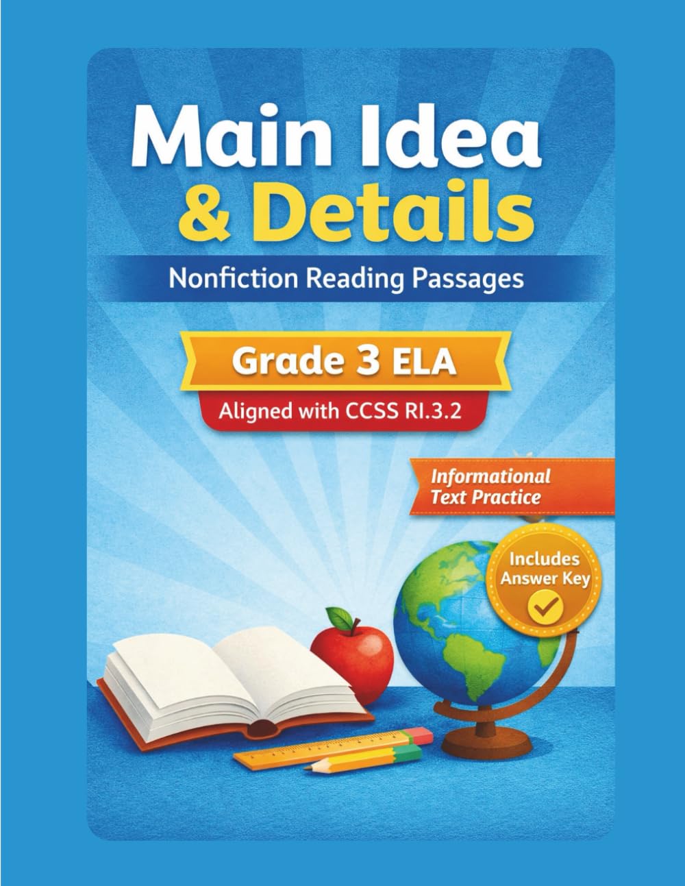 Main Idea & Details: Nonfiction Reading Passages for Grade 3 | Aligned with CCSS RI.3.2
