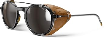Julbo Legacy Glacier Glasses for Men & Women w/Removable Side Shields for Hiking, Snow/Glare - 100% UV Protection