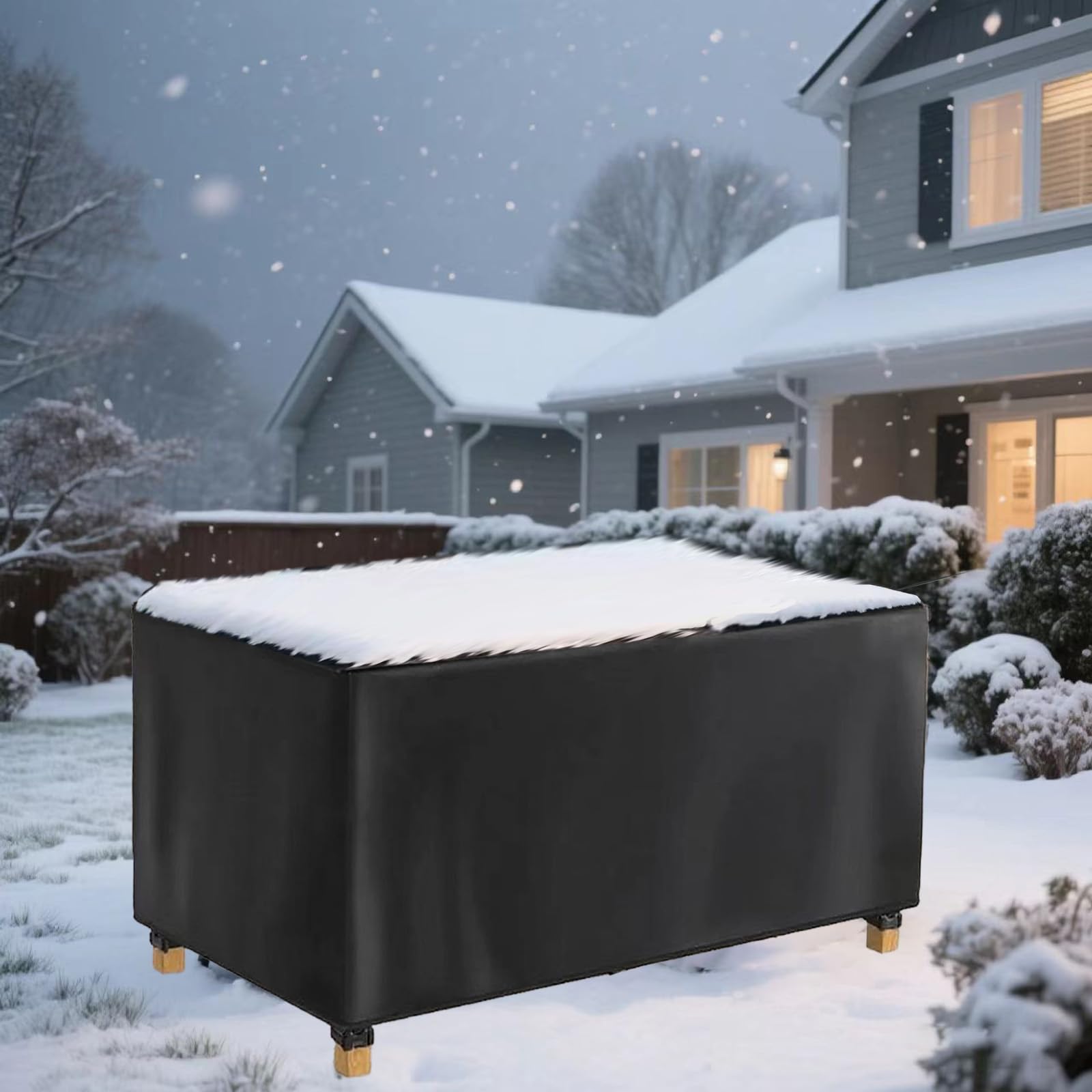 Housse salon de jardin pour protéger votre table extérieure des intempéries en automne