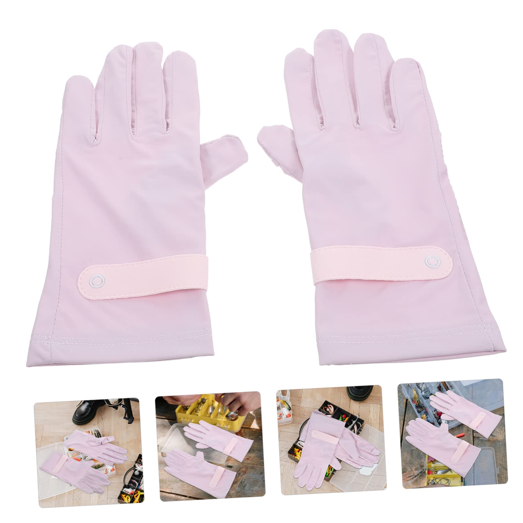 PACKOVE 5paia Guanti Estivi Traspiranti Antiscivolo Per Bici e Sport Design Ergonomico Per Attività Outdoor Perfetti Per Escursionismo e Campeggio Comfort Ottimale e Rapida Asciugatura