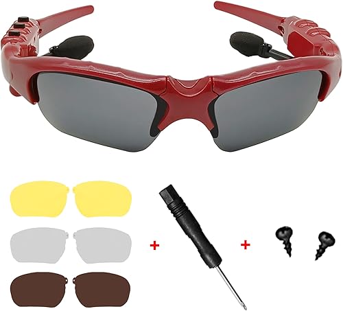 Miniatura 8 de Gafas de sol Bluetooth para ciclismo, gafas deportivas inteligentes para hombres y mujeres, Bluetooth 5.2 con protección UV400, para exteriores,