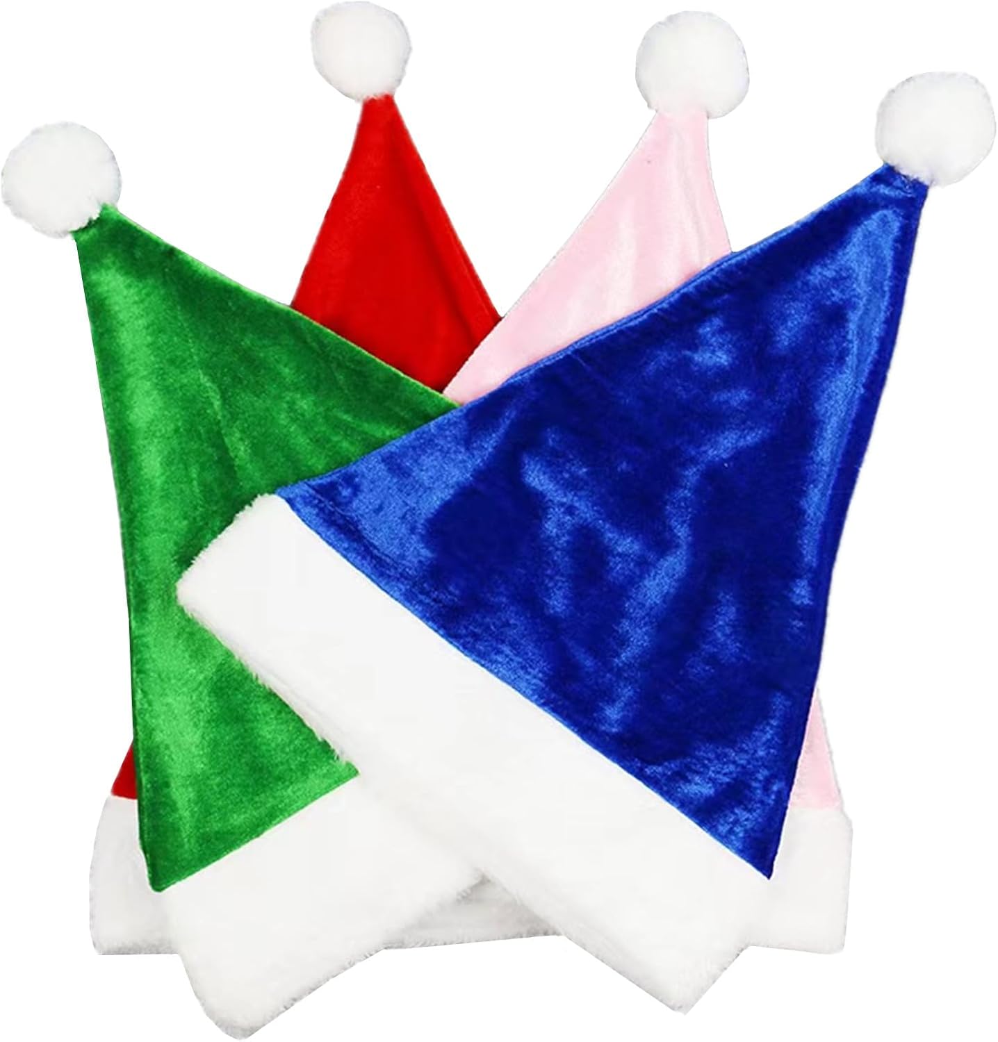 7 Packs Santa Hats Colorful Gnomes Hats Dwarf Costume Hat Elf Hat for Adult, Red/Green/Yellow/Pur/Pink/Orange/Blue Christmas Hat for Christmas Party Halloween Cosplay Birthday Dress Up