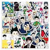50枚入り ハンター×ハンター Hunter X Hunter シール コレクション ステッカー セット アニメ 漫画 ステッカー 可愛い 手帳シール こどもシール 防水PVCステッカー キャラクター グッズ 周辺 人気 絵を貼る 贈り物 DIY 装飾品 手紙 携帯 文房具 手帳テープ おしゃれ [並行輸入品]