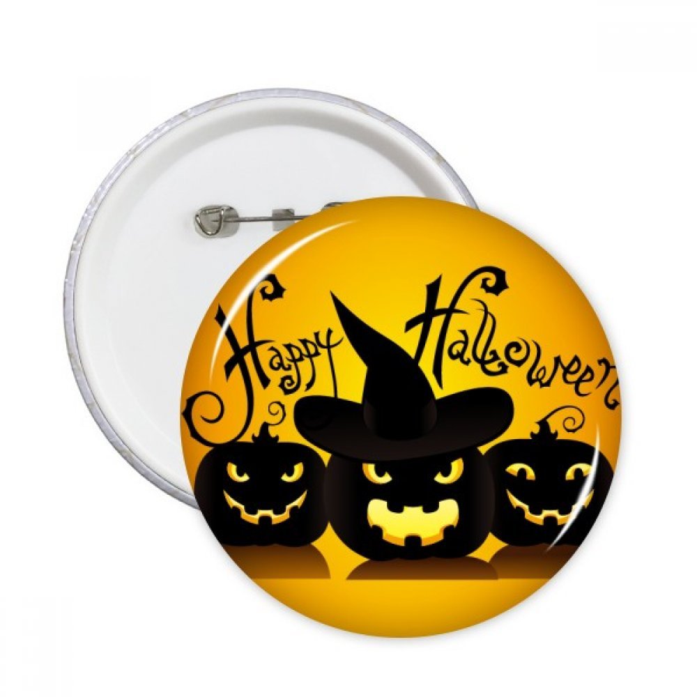 Pins badge rond Halloween Ghost Peur bouton déco vêtements 5pcs M