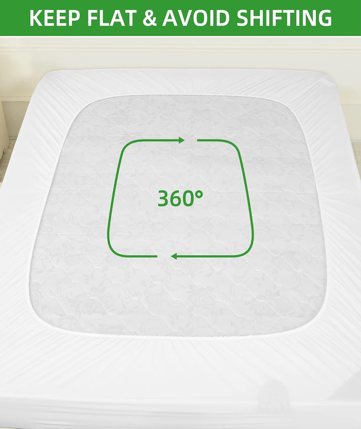 Warmstar Waterproof Mattress Protector King Size, Viscose from Bamboo Mattress Cover 3D Air Fabric Breathable Ultra Soft, Noiseless Mattress Pad Cover Washable Fitted 8"-21" Deep Pocket