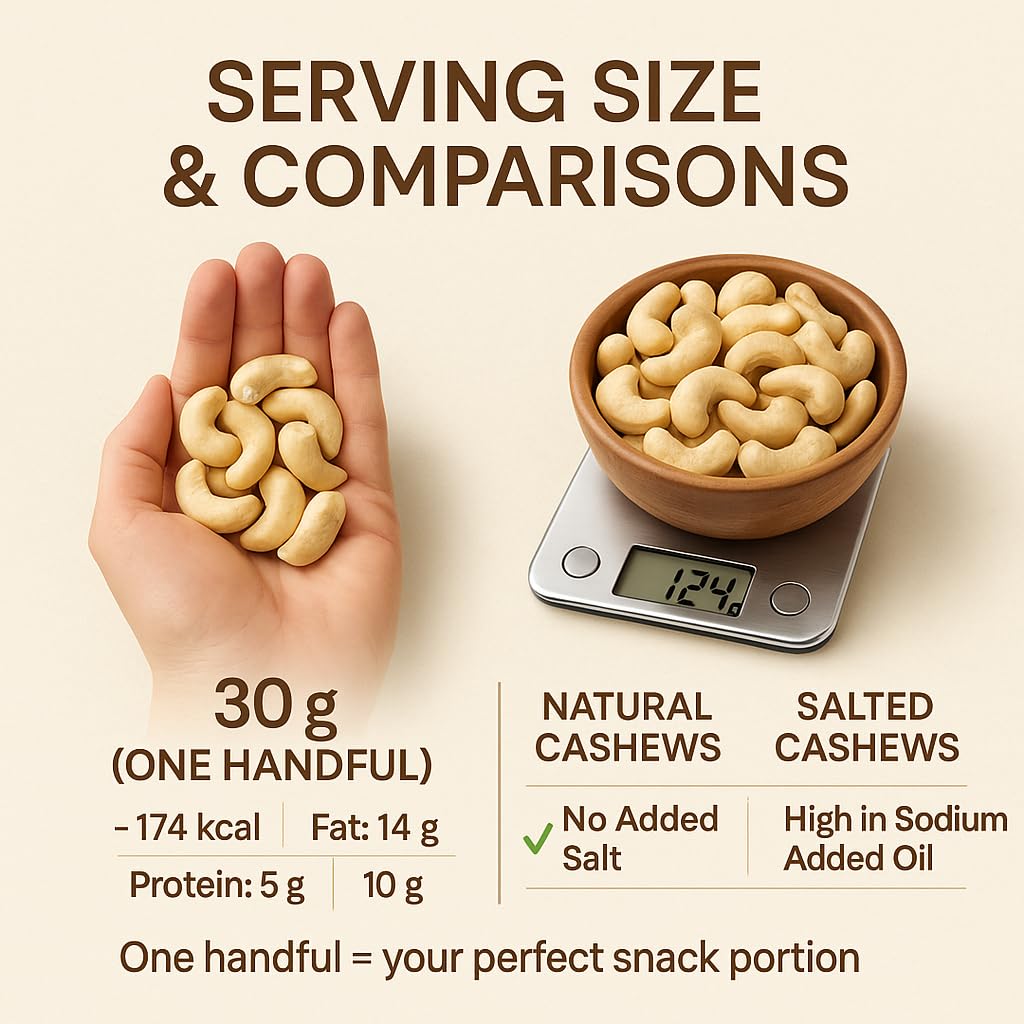 GiDeli Cashewkerne Ganze ungesalzen im Eimer reich an proteinen, vitaminen & mineralstoffen naturbelassen ohne zusatzstoffe, vegan 20kg
