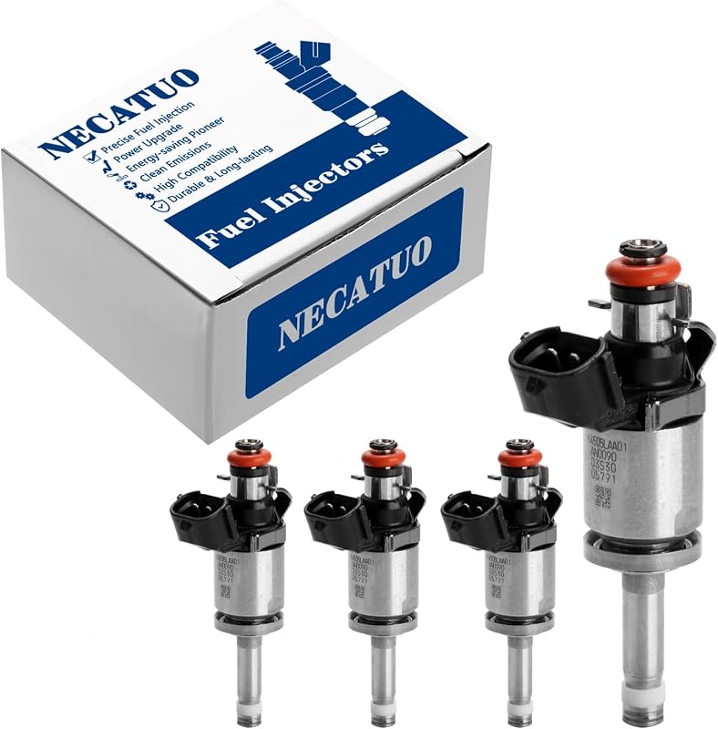 Kit com 4 bicos injetores FJ1208 NECATUO para Acura ILX, TLX, Honda Accord e CR-V 2.4L L4