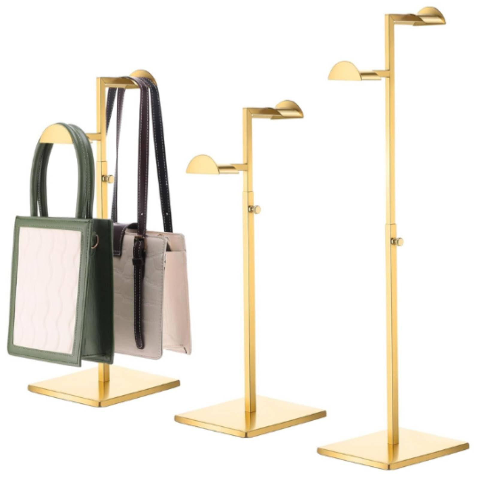 Taschendisplayständ aus vstellbar Taschenpräsentationsständ mit gebogenen n Ständ für Einzelhandel, Ankleidebeiche,