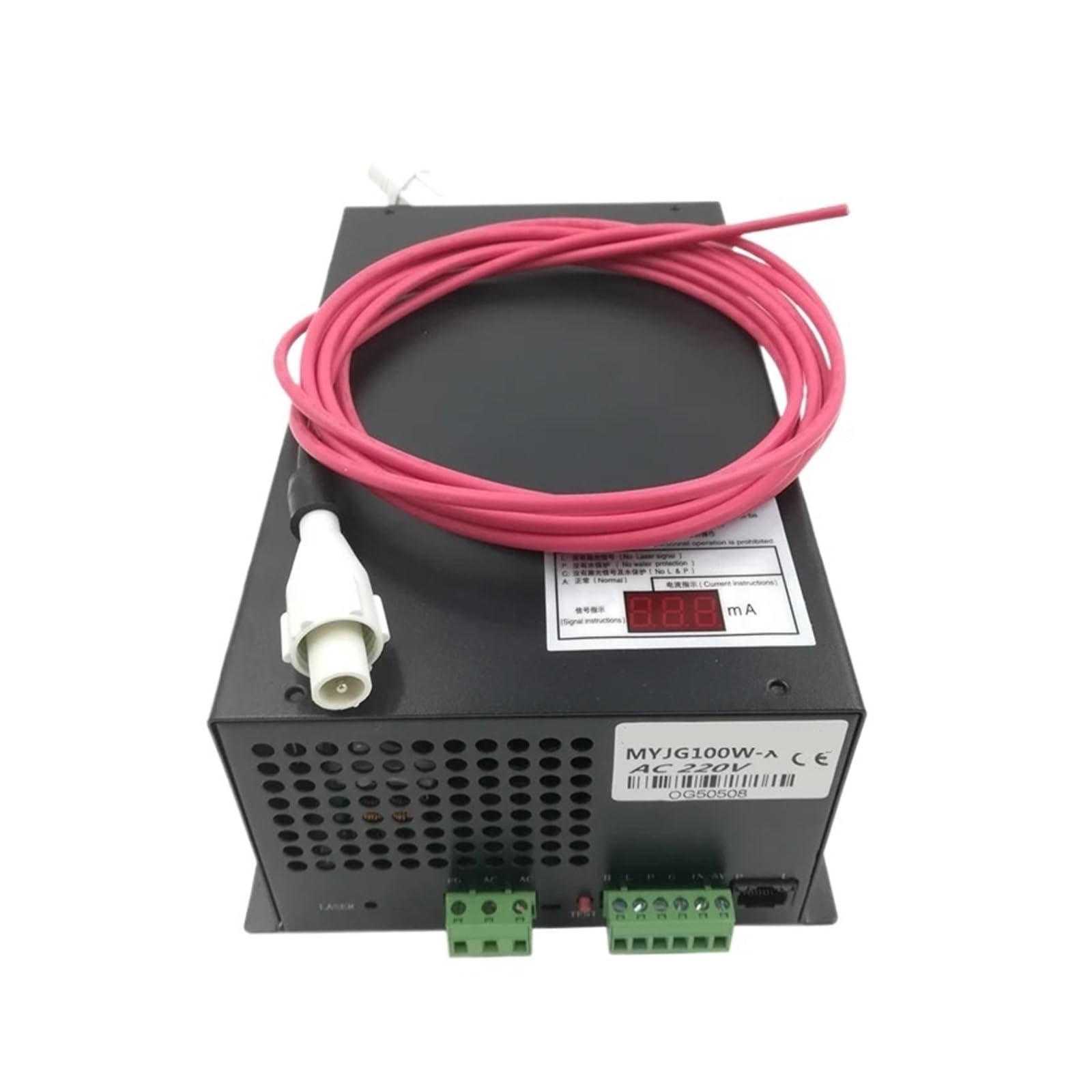SWEWDSQG MYJG100W CO2 Power Supply 100W With Diagnosis Voltage Regulator And Display(MYJG100W-Y,110V)