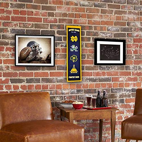 Winning Streak Sports Ncaa Notre Dame Fighting Irish Heritage Banner - Vintage Notre Dame College Sports Wall Décor #TOP3