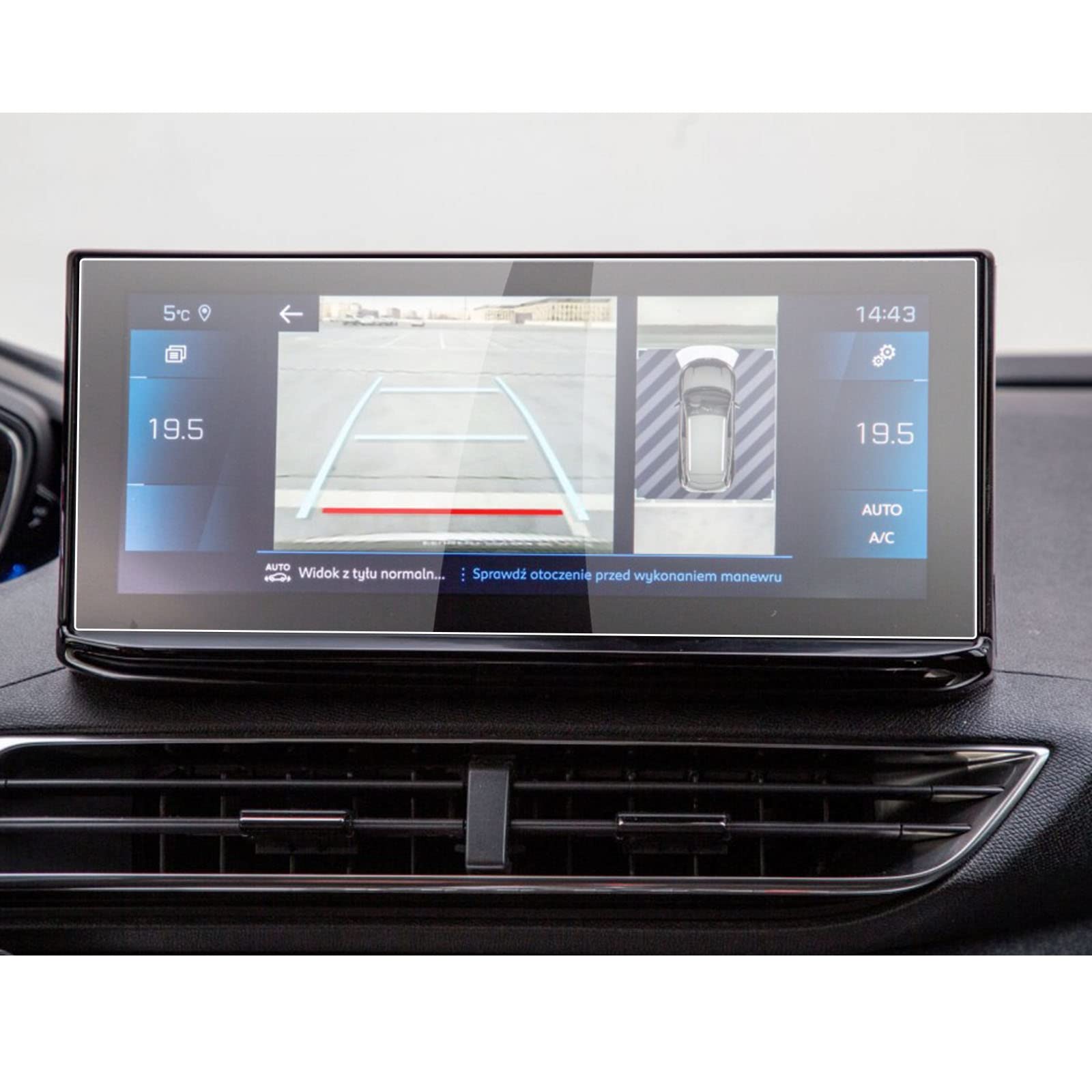 Displayschutzfolie Für Peugeot 3008 (2021-2024) – 9H Gehärtetes Glas, Anti-Fingerprint, Kratzfest Für 10-Zoll Navi