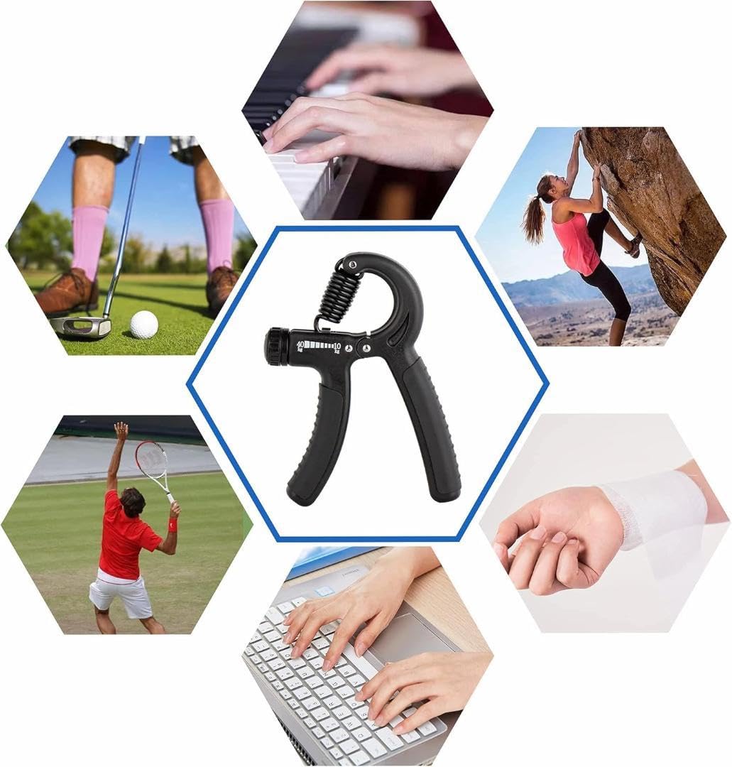 Amazon.co.jp: ハンドグリップ 筋トレ 調整可 10-40kg負荷 リハビリ