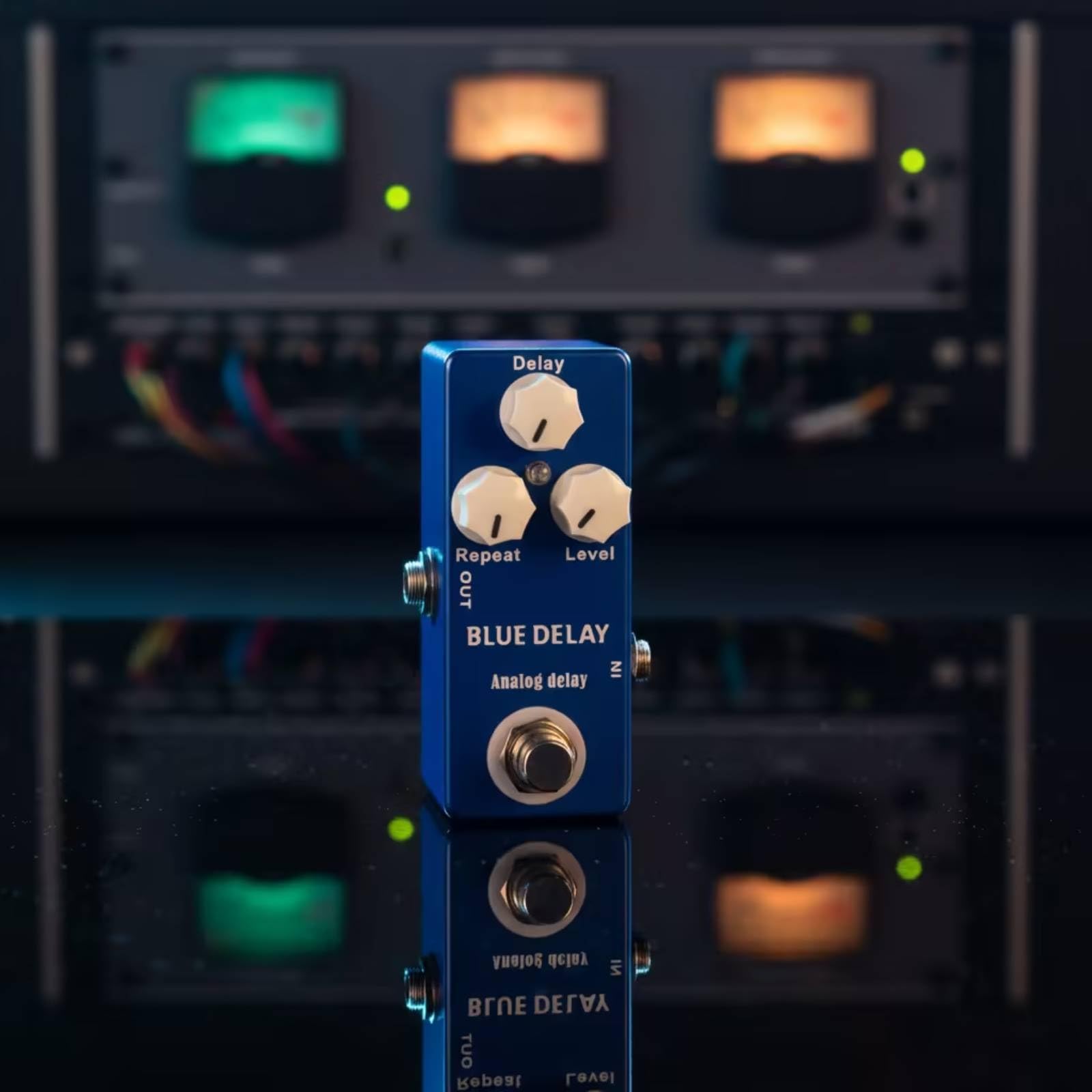 Analog-Delay Pedalboardfreundlich Gitarren-Delay-Pedal Tour-Tauglich Effektpedal mit Metallgehäuse für E-Gitarristen, Proberaum