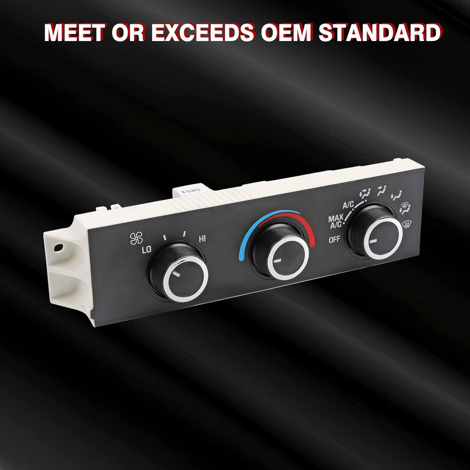 Climate Control Module, Heater A/C Climate Control Panel HVAC Switch Compatible with Chevy Vehicle 1996-2020 Express Pasajeros Astro GMC Savana C4500 5500 6500 7500 Topkick Replace# 599-217