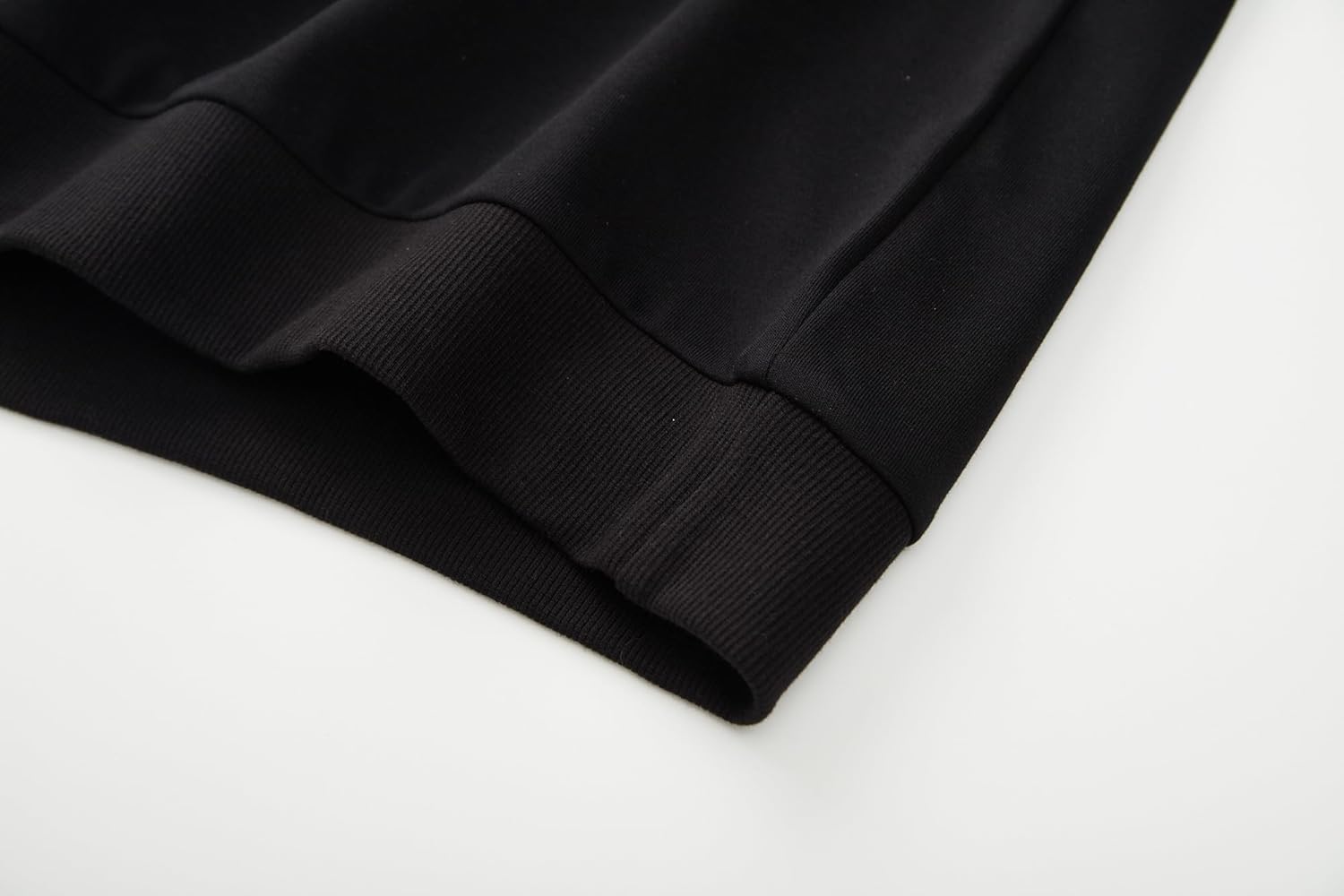 VEIISAR Men's Crewneck Sweatshirt - Basic Long Sleeve Pullover for Casual & Athletic Wear (616 Black S) - Image 6