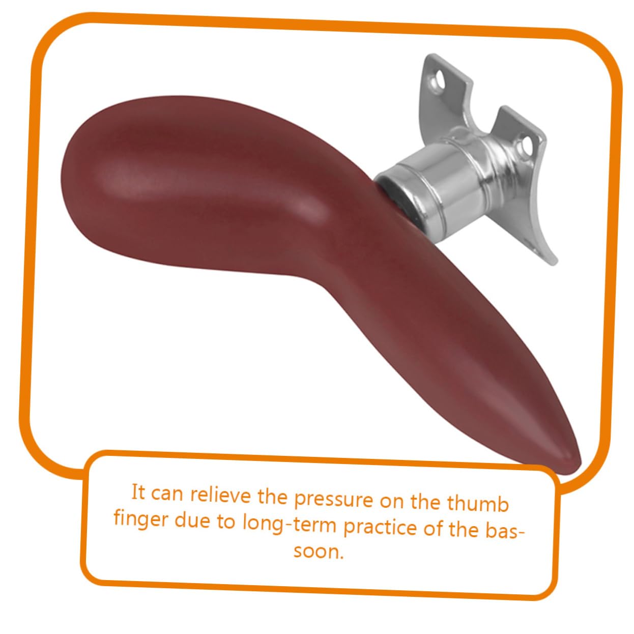 ibasenice 1 Set Bassoon Supplies Bassoon Pad Bassoon Holder Bassoon Practicing Supply Bassoon Thumb Support Pad Thumb Hand Rest for Bassoon Thumb Support for Bassoon Armrest Metal Handle