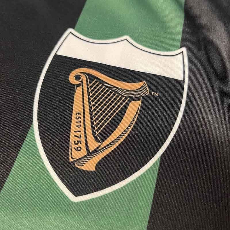 Guinness - Striped Performance Jersey Black/Green - G3080