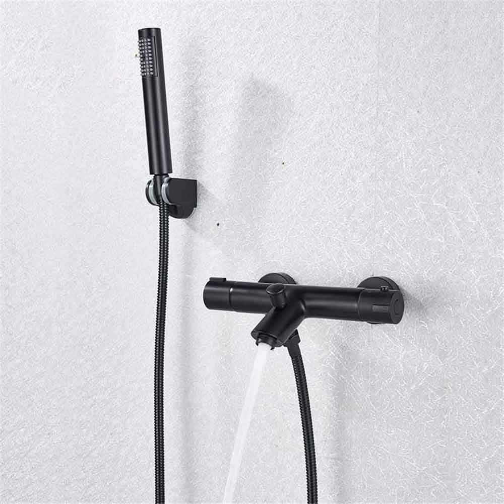 Douche murale pour évier de baignoire avec mélangeur double poignée robuste