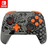 PDP REMATCH GLOW Wireless Nintendo Switch Pro Controller, Full Motion Controls – Licensed for Nintendo Switch. & Lite & OLED Model, Rechargeable Battery Power, Glow in the Dark: Blackout Bowser