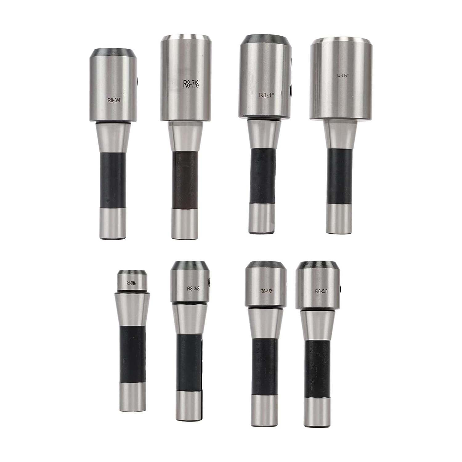 R8 End Mill Holder Set 8Pcs for 202-5310 for Milling Machines