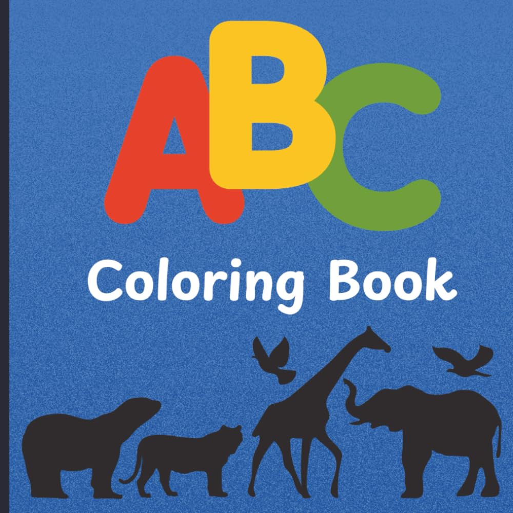 Animal Coloring Book for Kids: Educational Coloring Pages with Animals and Alphabets for Preschool Children Ages 3-5