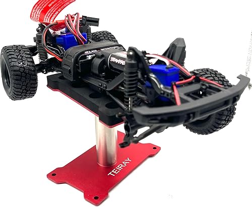 Miniatura 4 de Soporte de trabajo para automóvil RC, estación de trabajo de reparación de aluminio, altura de rotación 360, soportes de cuerpo para 116 118 124