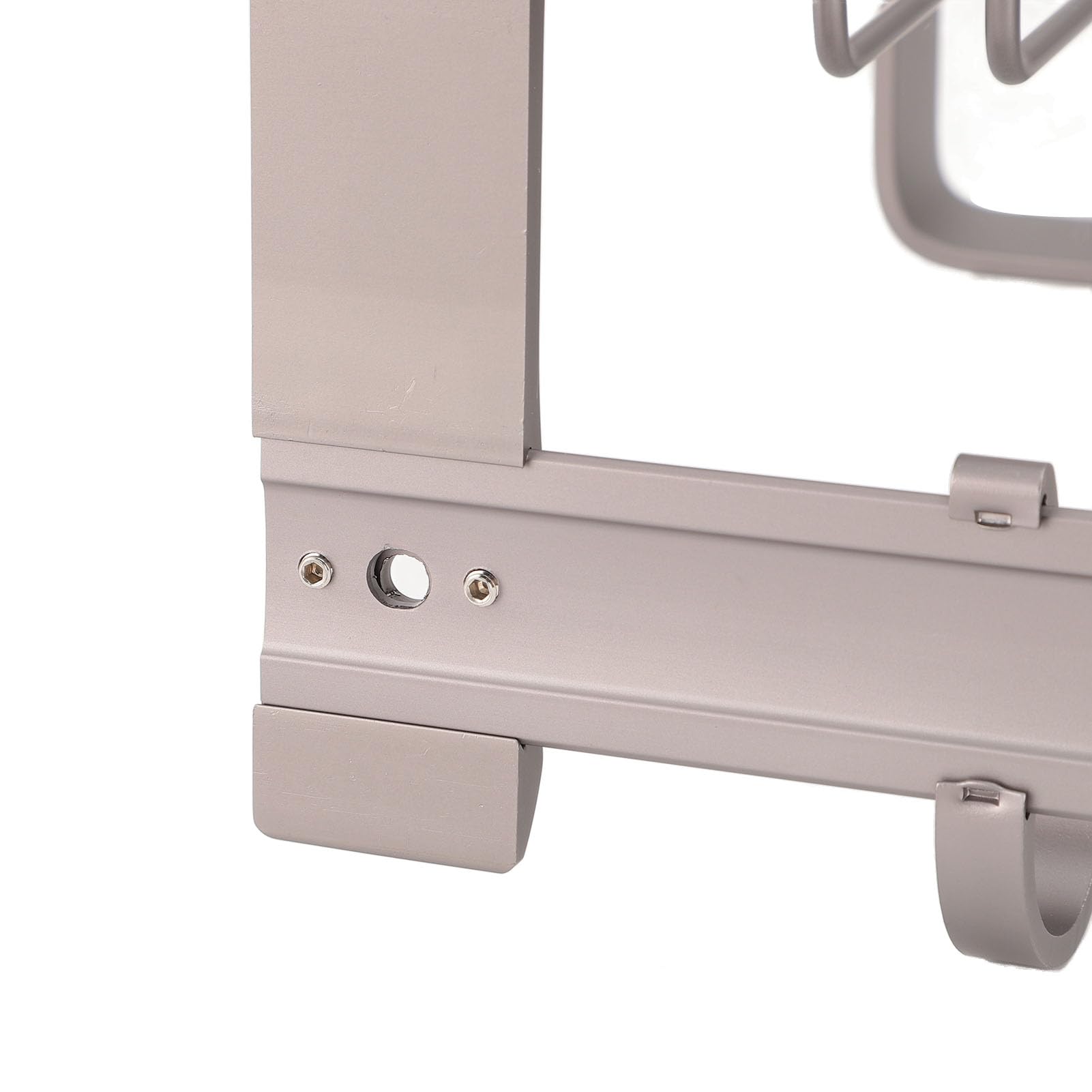 Estante para Toallas de baño con Ganchos |Aluminio montado en la Pared |Hogar