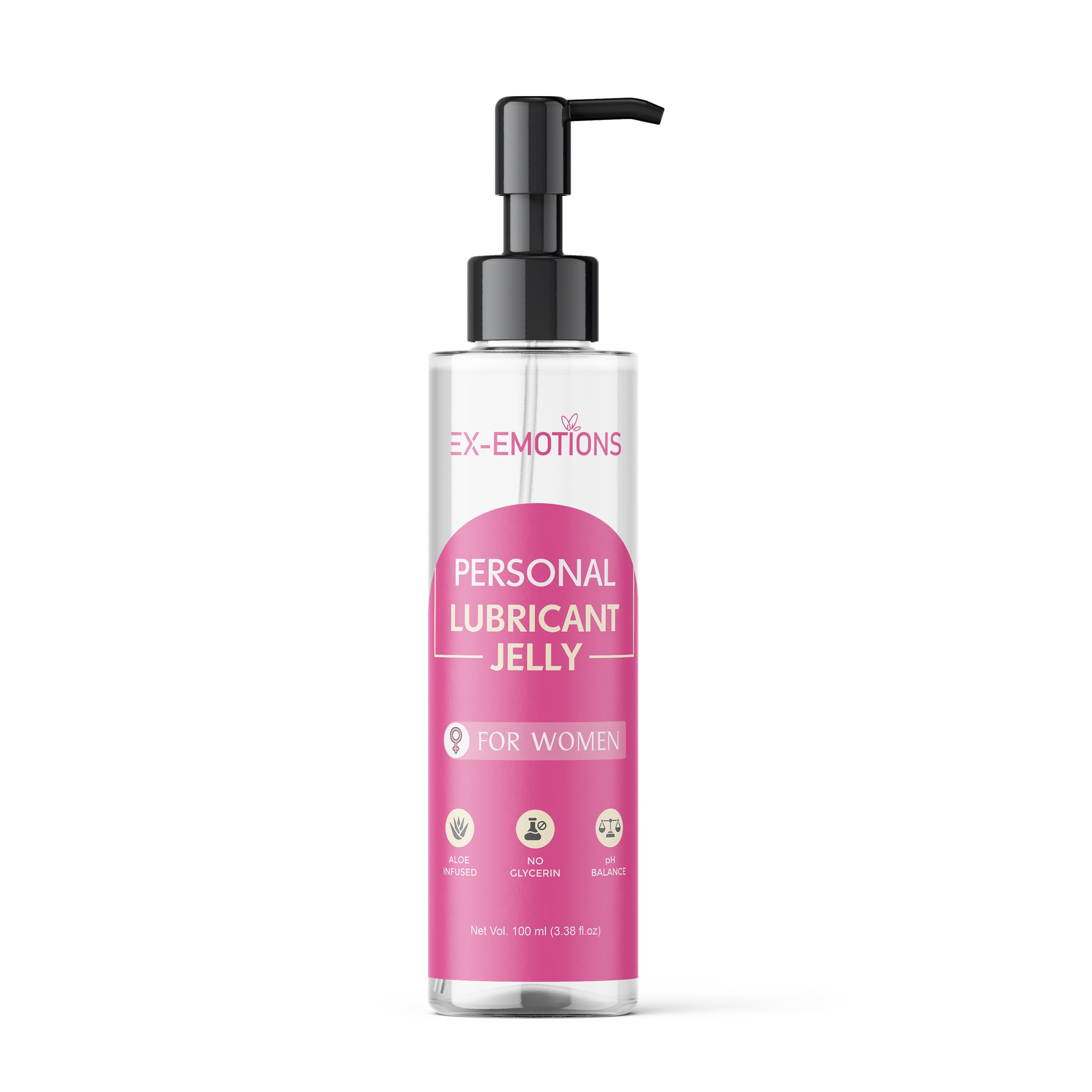 Ex-Emotions Personal Lubricant Jelly Aloe-Infused, Glycerin-Free (100ml) (Women)-image-11