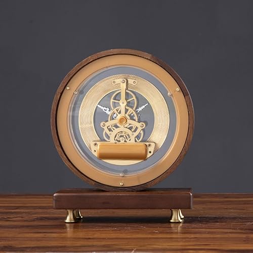 Miniatura 6 de Reloj de mesa chino retro reloj de mesa para sala de estar hogar escritorio silencioso ornamentos reloj de mesa reloj de escritorio