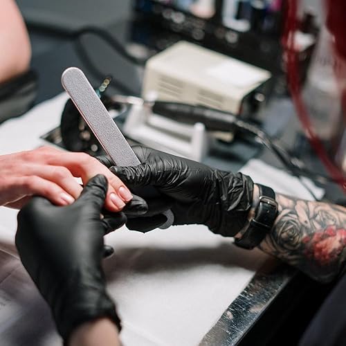 Miniatura 6 de BTYMS 25 limas de uñas a granel de doble cara de esmeril de grano 100180 limas de pulido de uñas para uñas acrílicas y naturales